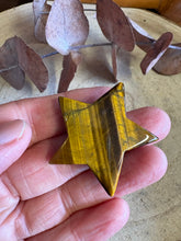 Tiger Eye Star Carving SKU 26207B