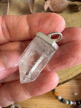 Entia Sterling Silver Clear Quartz Point Pendant SKU 26038