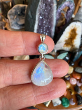 Entia Sterling Silver Rainbow Moonstone Pendant SKU 25795