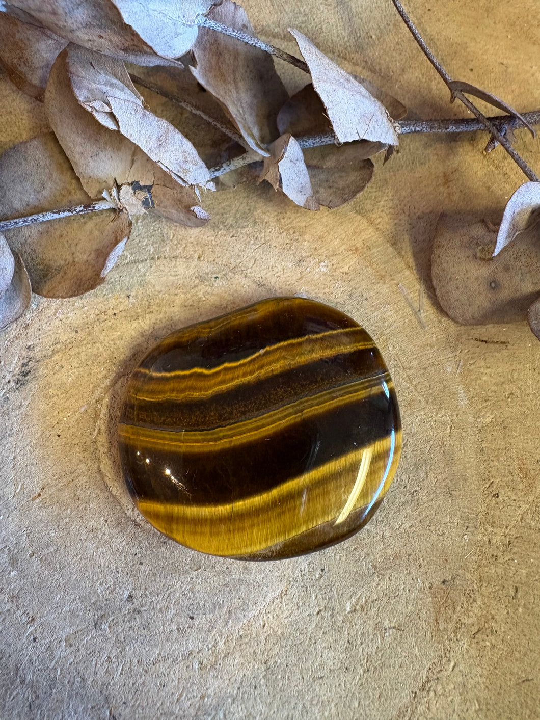 Tiger Eye Smooth Stone SKU 24776
