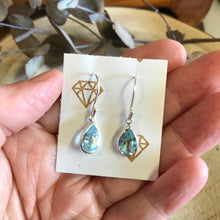 Sterling Silver Blue Topaz Teardrop Earrings SKU 23171