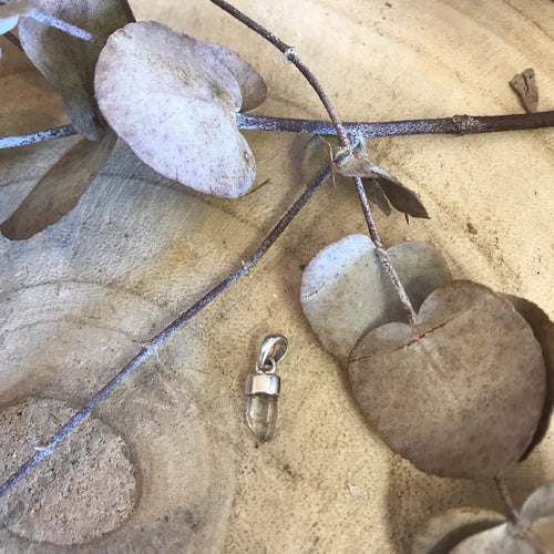 Sterling Silver Herkimer Diamond Pendant SKU 23225