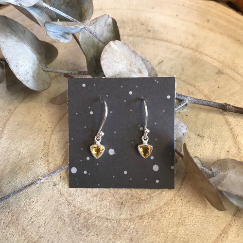 Sterling Silver Citrine Earrings SKU 22684