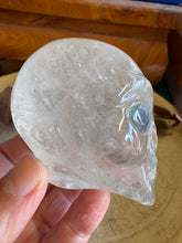 Clear Quartz & Labradorite Alien Head Carving SKU 26055