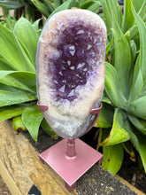 Pink Amethyst Cluster on Swivel Stand SKU 27036