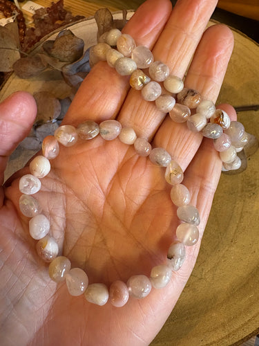 Flower Agate Bead Bracelet SKU 25240