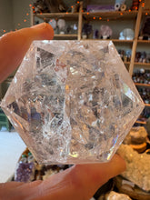 Clear Quartz Hexagon on Stand SKU 26562