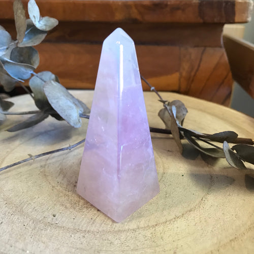 Rose Quartz Aura Obelisk SKU 22486