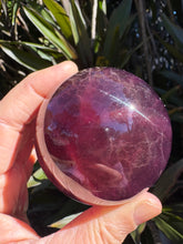 Purple & Orange Fluorite Sphere SKU 25051