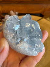 Celestite Cluster Heart SKU 24883C