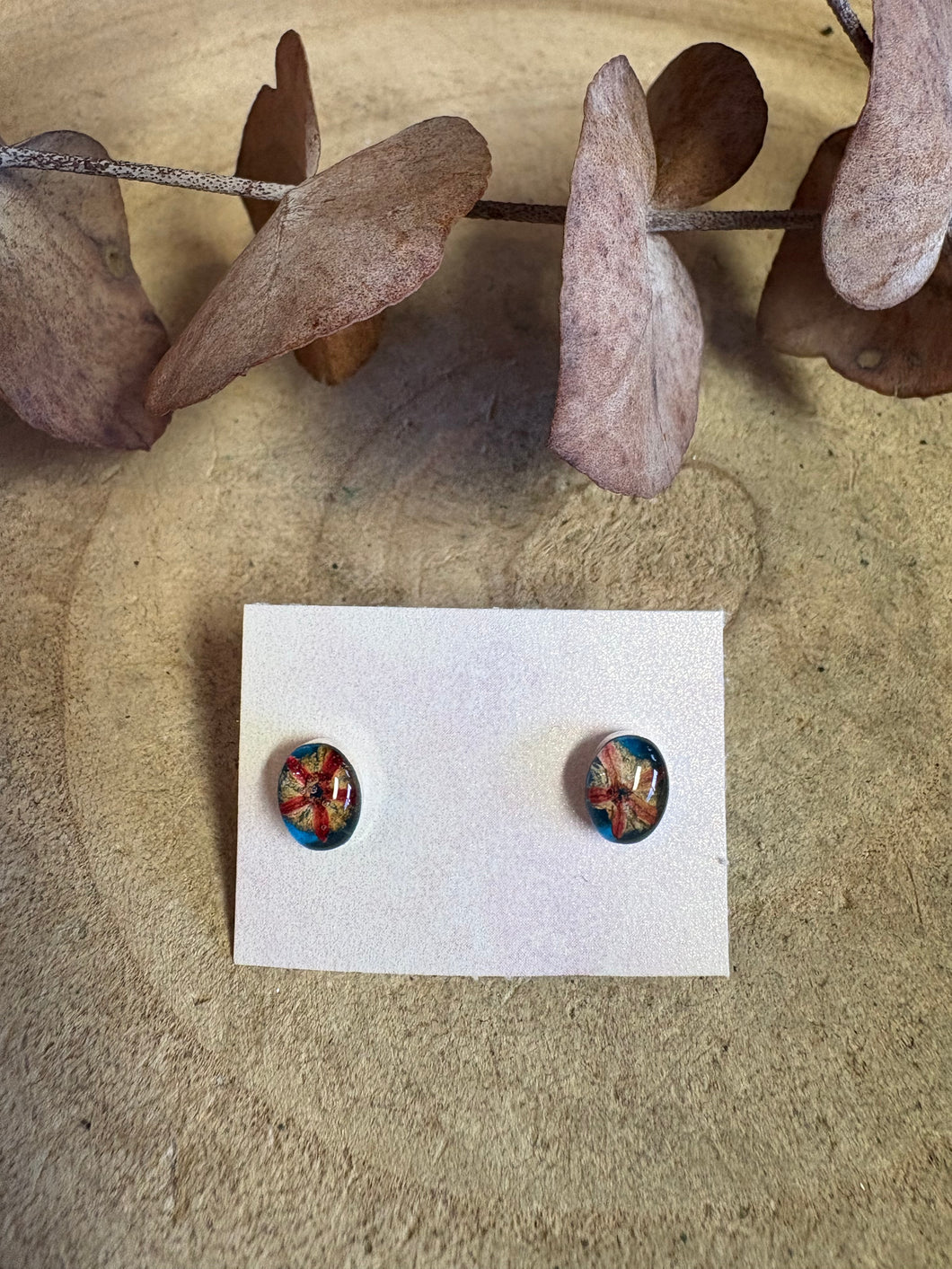 Sterling Silver Wildflower Stud Earrings SKU 26344
