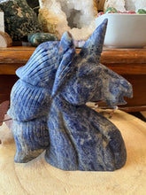 Sodalite Unicorn Head Carving SKU 26592
