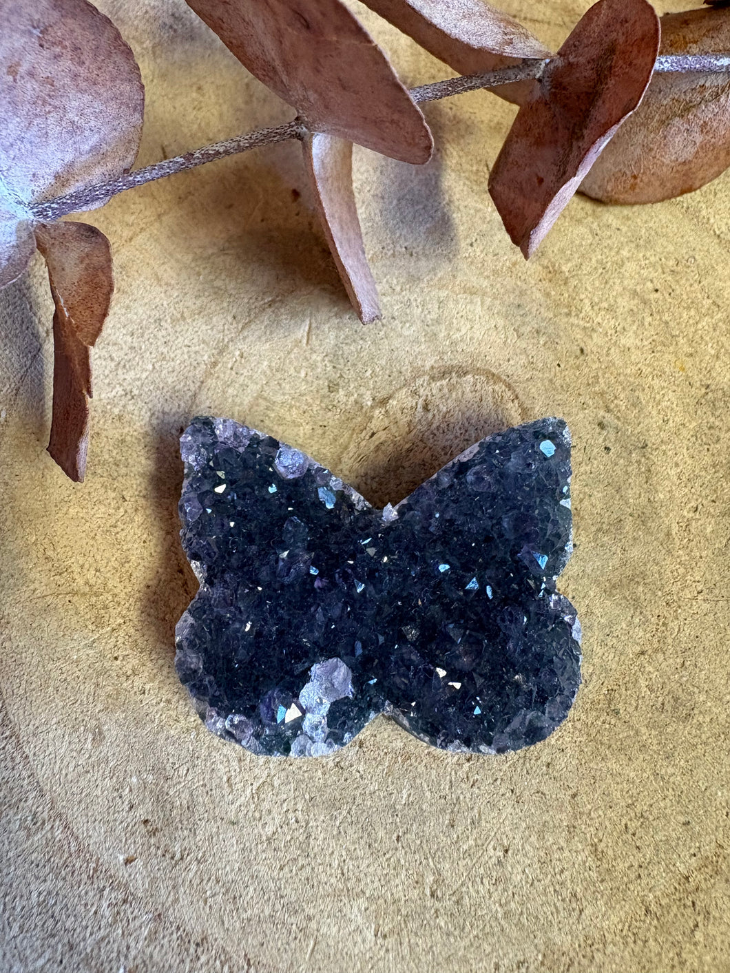 Amethyst Cluster Butterfly SKU 26290F