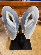 Agate Geode Pair on Stand SKU 26275