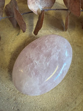 Rose Quartz Palm Stone SKU 25594