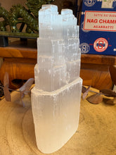Selenite Twin Peaked Tower SKU 26059