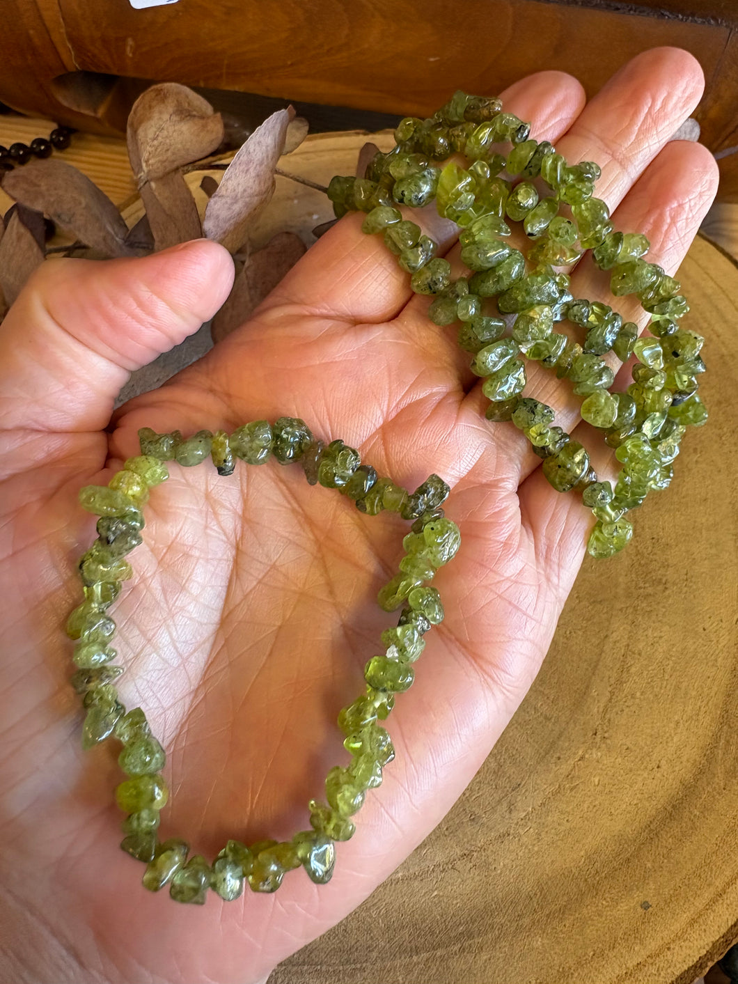 Peridot Chip Bracelet SKU 25711