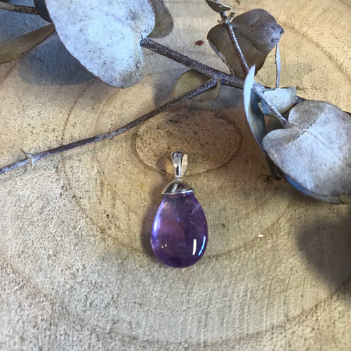 Entia Sterling Silver Amethyst Pendant SKU 22411