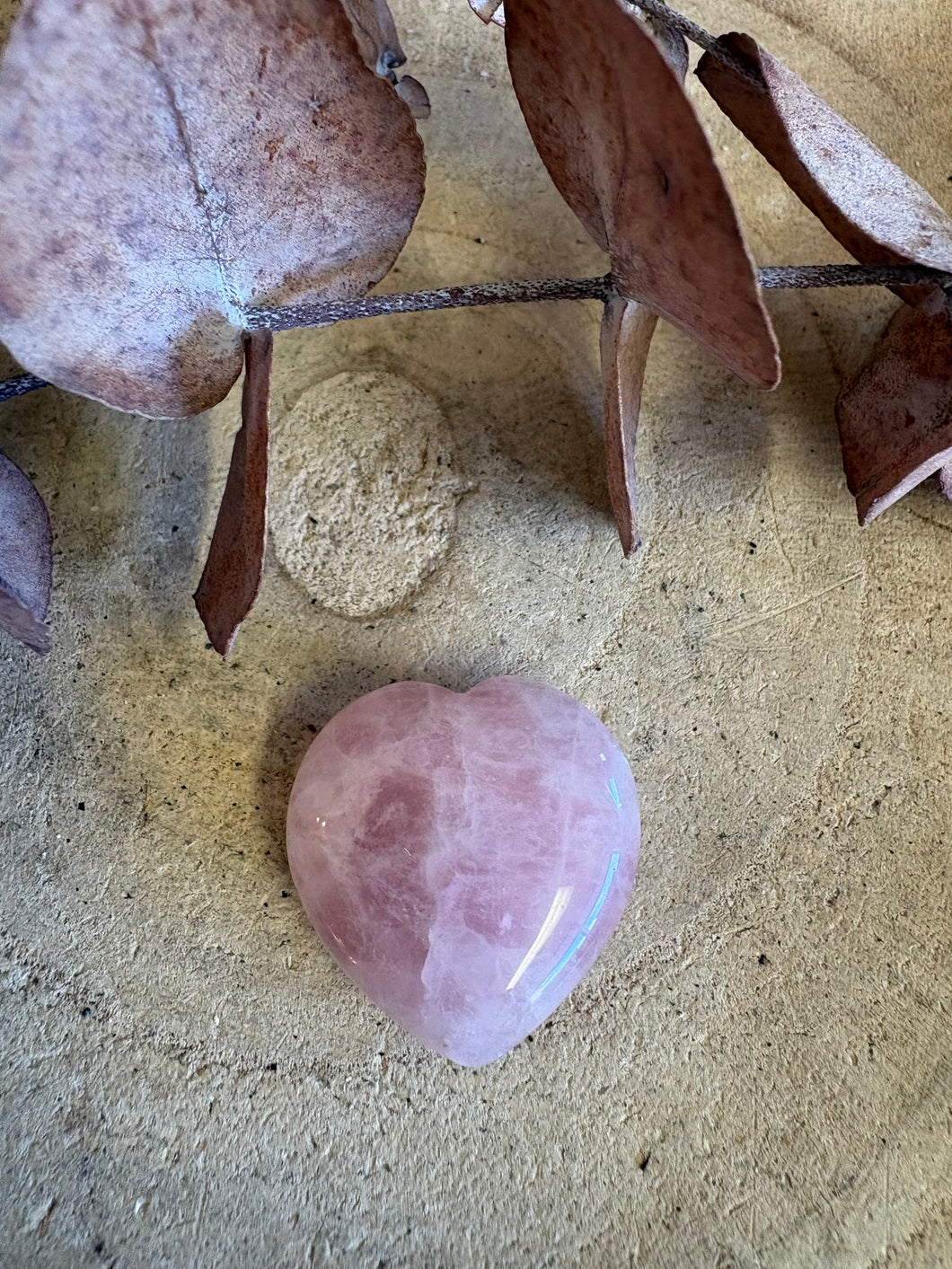 Rose Quartz Small Heart SKU 25654