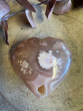 Flower Agate Heart SKU 26184