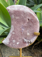 Pink Amethyst Moon on Stand SKU 26278