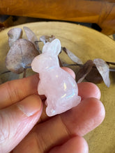 Rose Quartz Rabbit Carving SKU 25696