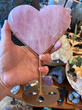Rose Quartz Heart on Stand SKU 26799