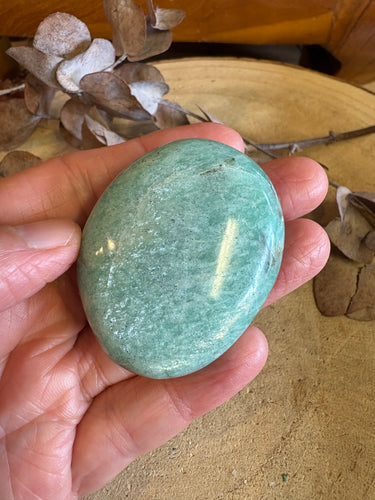 Amazonite Palm Stone SKU 24627