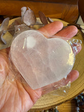 Selenite Heart Charging Plate SKU 26062