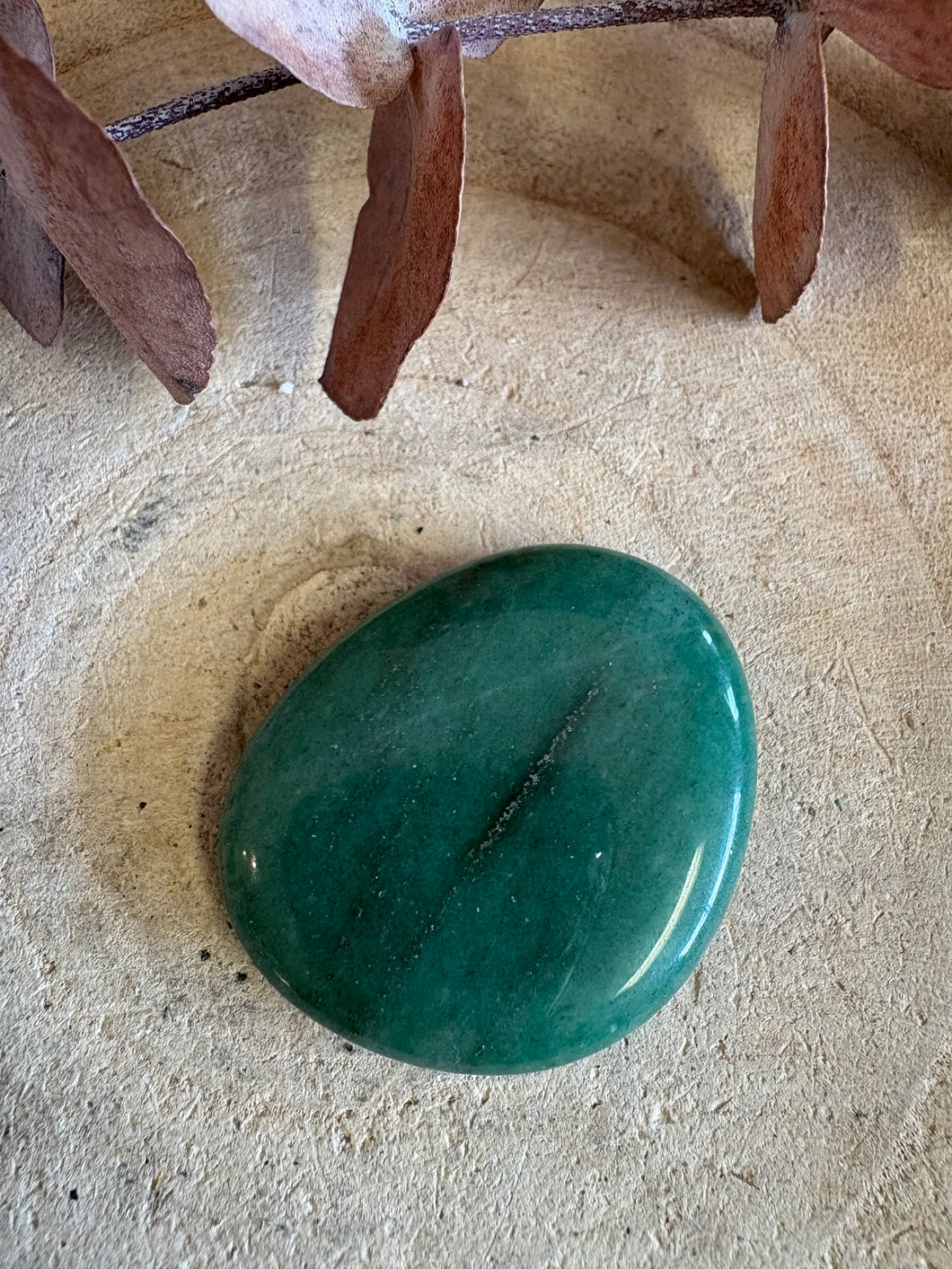 Green Aventurine Smooth Stone SKU 25465C
