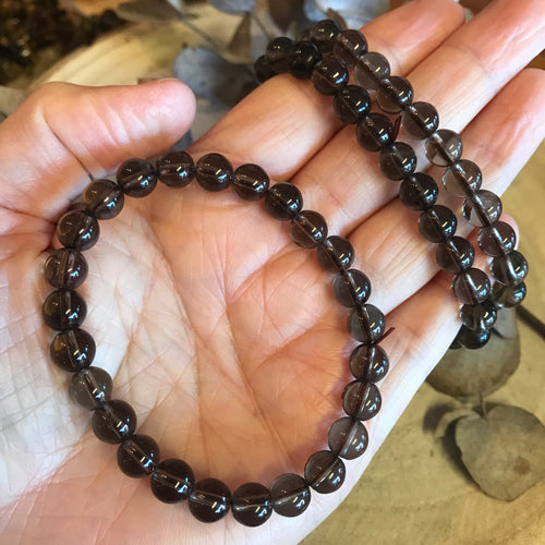Smoky Quartz Bead Bracelets SKU 23580