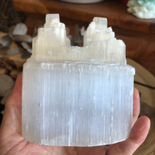 Selenite Twin Peaked Tower SKU 23110