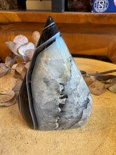 Black Banded Agate & Quartz Freeform SKU 25057