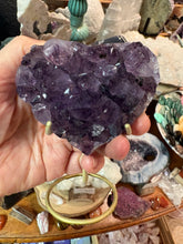 Amethyst Cluster Heart in Stand SKU 26356