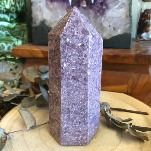Lepidolite Point SKU 22447