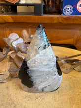 Black Banded Agate & Quartz Freeform SKU 25061