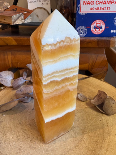 Orange Calcite Obelisk SKU 24935