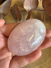 Rose Quartz Palm Stone SKU 25595