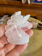 Rose Quartz Unicorn Head Carving SKU 25658
