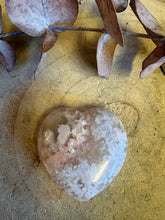 Flower Agate Heart SKU 26095A
