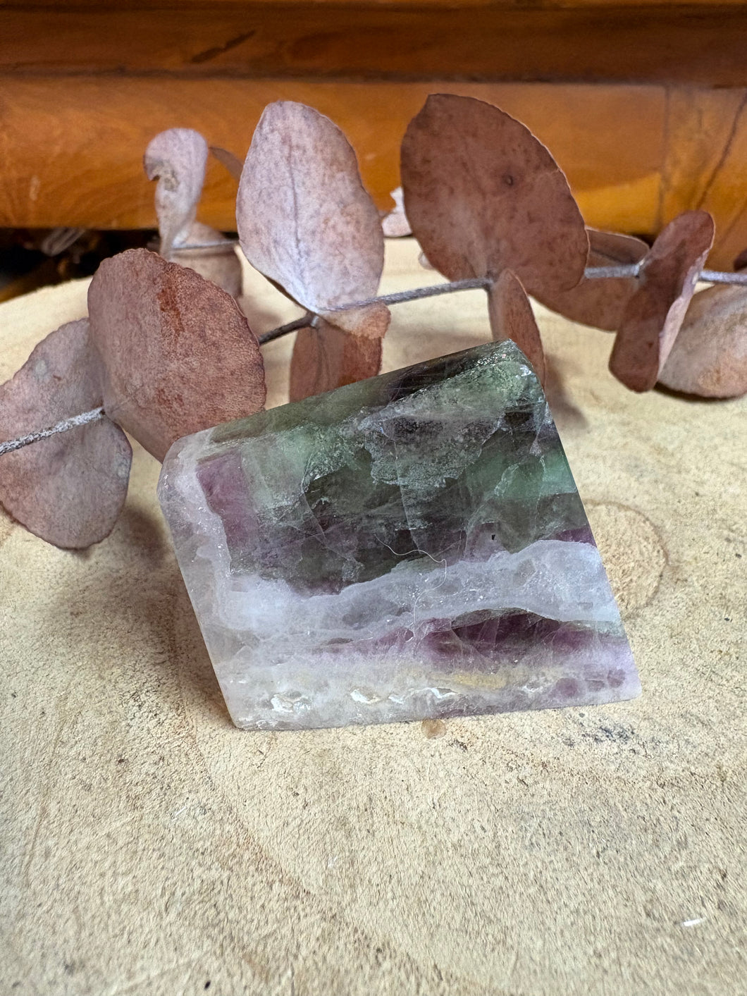 Rainbow Fluorite Slice SKU 26140