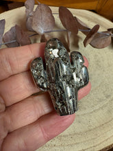 Pyrite Cactus Carving SKU 26358