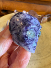 Lepidolite & Labradorite Alien Head Carving SKU 26223A