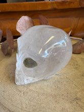 Clear Quartz & Labradorite Alien Head Carving SKU 26055