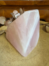 Rose Quartz Facet Cut Freeform SKU 25394