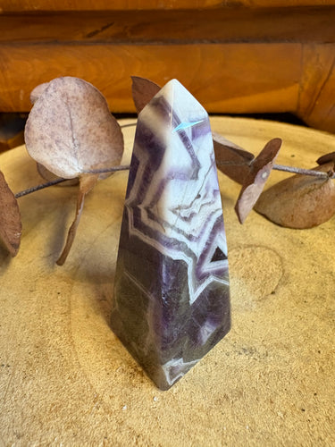 Chevron Amethyst Obelisk SKU 26084B