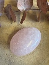 Rose Quartz Palm Stone SKU 25595