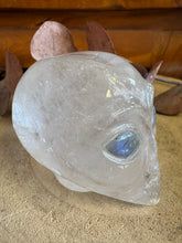 Clear Quartz & Labradorite Alien Head Carving SKU 26055