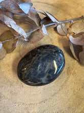 Black Moonstone Palm Stone SKU 24555