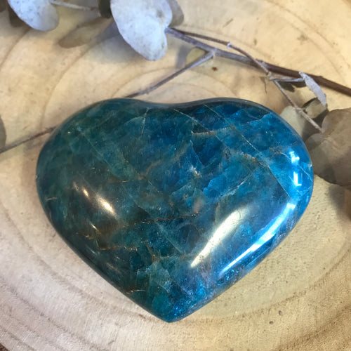 Blue Apatite Heart SKU 22487